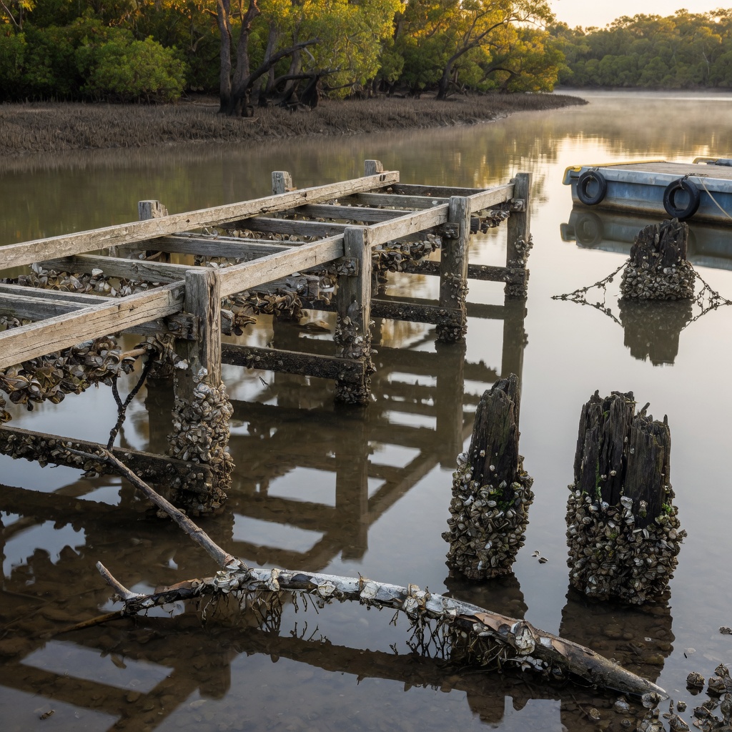 Bream Around Oyster Racks, Pontoons and Snags Bream Around Oyster Racks, Pontoons and Snags