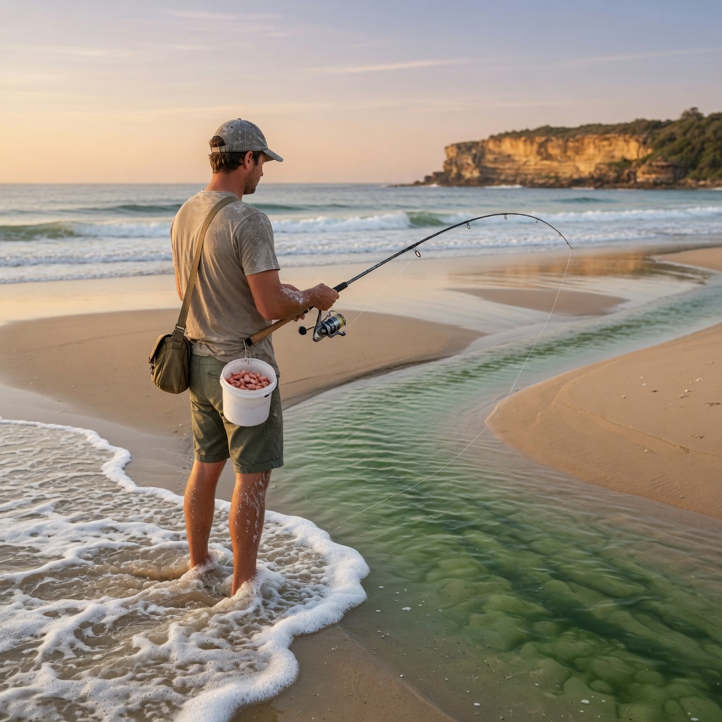Light Tackle Whiting and Bream from the Beach
