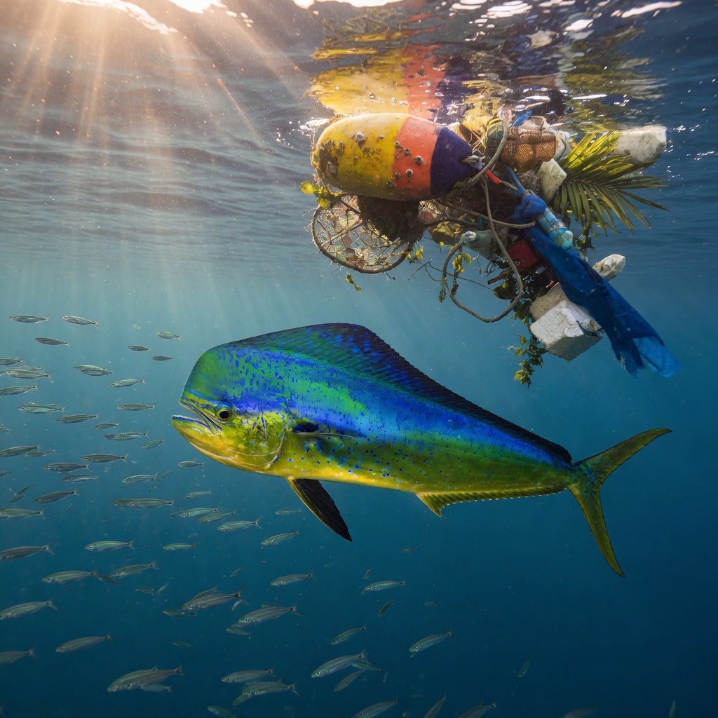 Mahi Mahi Around FADs and Floating Debris
