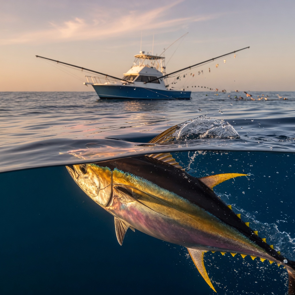 Yellowfin and Southern Bluefin Tuna: Trolling, Cubing and Casting